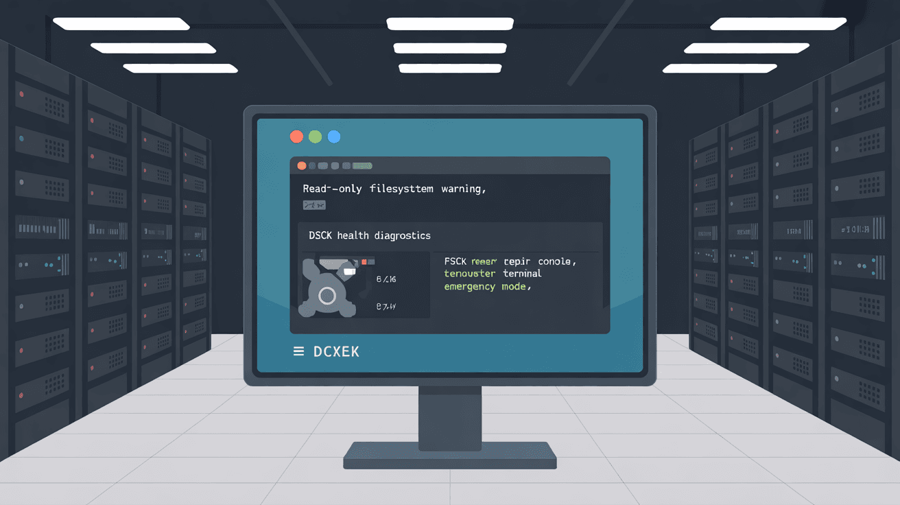 VPS 变成只读文件系统怎么办（2026）：read-only file system、fsck、emergency mode 排查