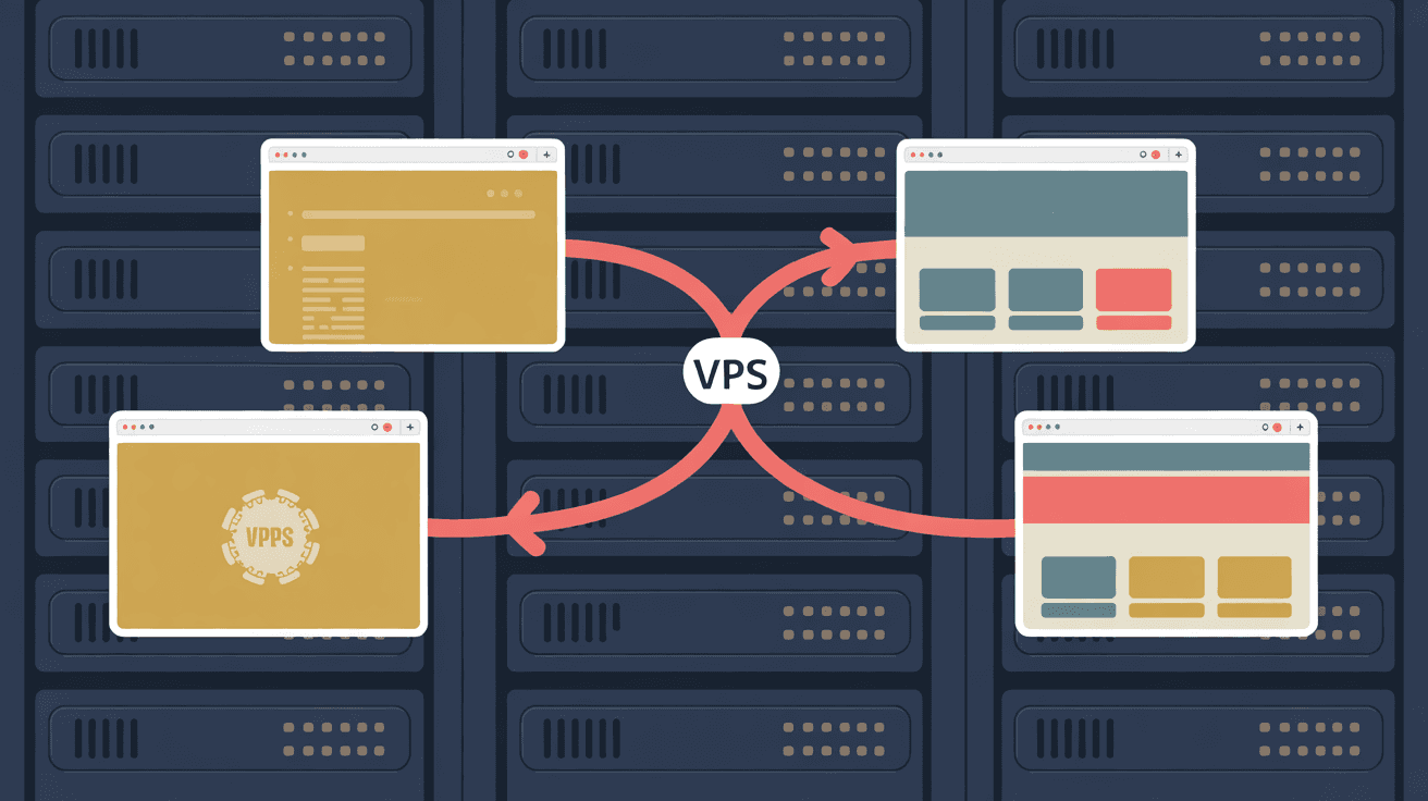一台 VPS 部署多个网站（2026）：域名分流、资源隔离与什么时候该加机器